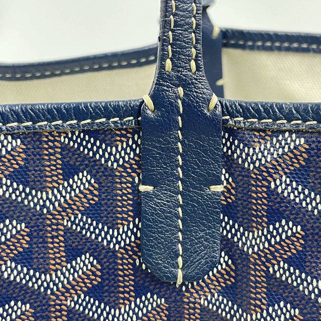 Sold Goyard Saint Louis PM Tote Medium Navy