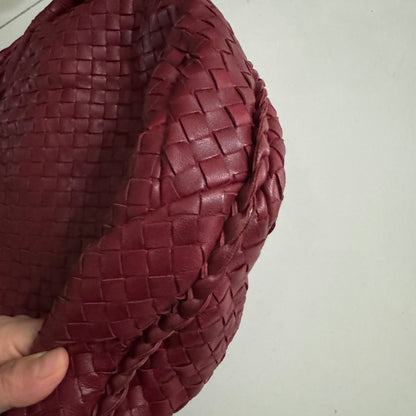 Bottega Veneta Belly Hobo Intrecciato Burgundy Ancora Red Large 50cm