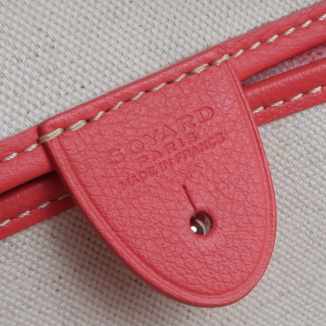 Goyard Artois Tote PM Medium Pink With Zipper and Reinforced Corners 2018