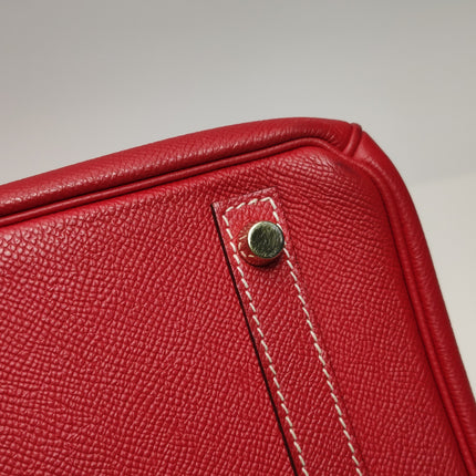 Hermes Birkin 30 Epsom Leather Red Rouge Casaque Gold Hardware 2012