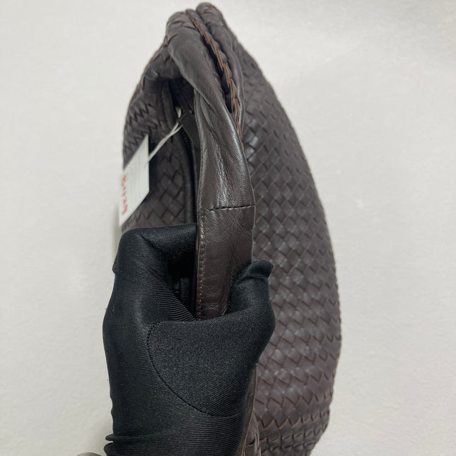 Sold Bottega Veneta Belly Hobo Intrecciato Lambskin Leather Milk Chocolate Brown Medium 40cm