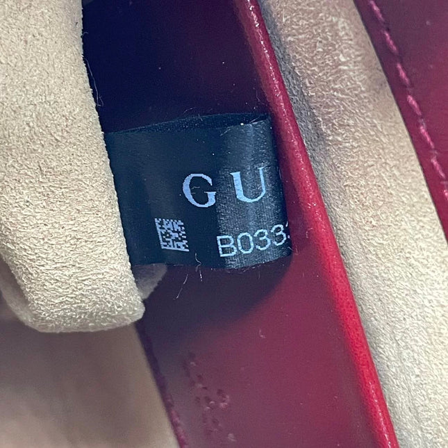 Gucci Jackie 1961 Mini Red Burgundy Leather Bag