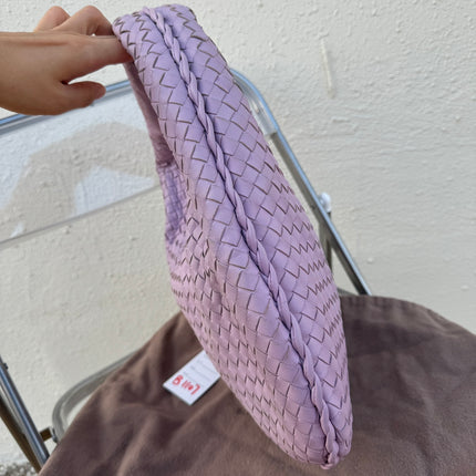 Sold Bottega Veneta Veneta Hobo Medium Lilac Lavender Intrecciato Leather Bag 40cm