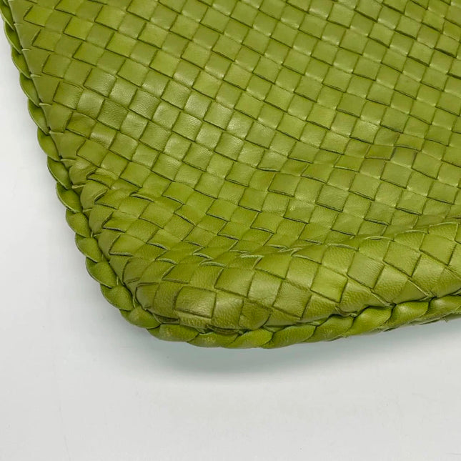 Bottega Veneta Veneta Hobo Avocado Green 45cm Lambskin Leather