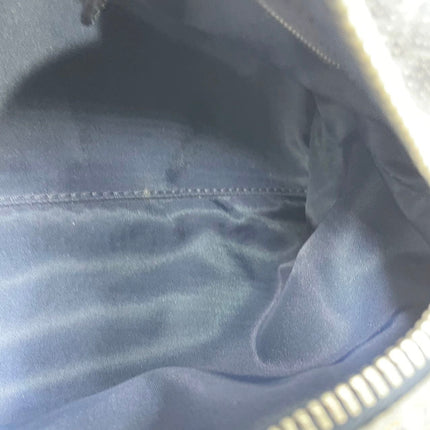 Dior Flight Medium Black Oblique Monogram Orange Strap Shoulder Bag