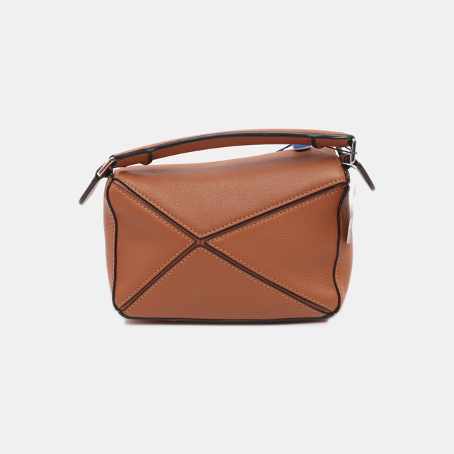 Sold Loewe Puzzle Mini Caramel Tan Calfskin Leather Crossbody Bag
