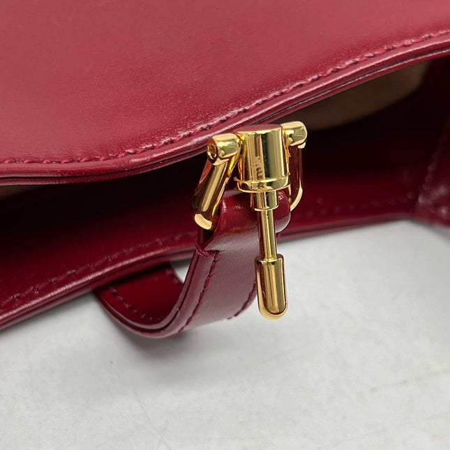 Sold Gucci Jackie 1961 Mini Red Burgundy Leather Bag