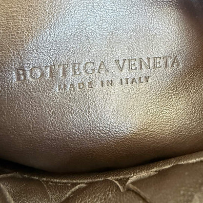 Bottega Veneta Jodie Mini Fondant Dark Chocolate Brown Lambskin Leather Clutch Bag