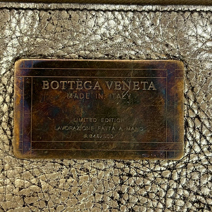 Bottega Veneta Cabat Large Intreccio Deerskin Leather Tote Bag Gold