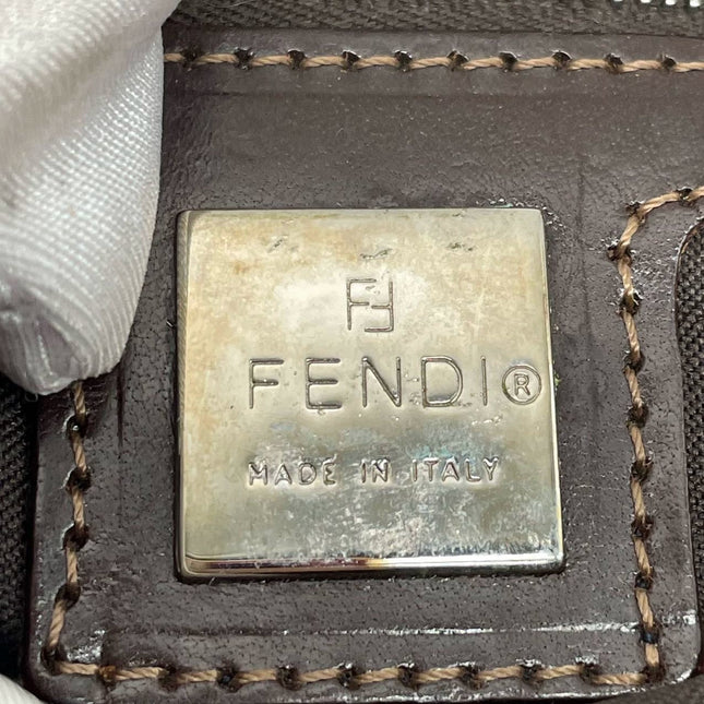 Sold Fendi Baguette Vintage Dark Chocolate Brown Glitter Beads