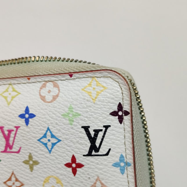 Louis Vuitton x Takashi Murakami Card Holder Zippy White Multicolor