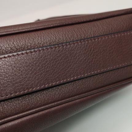 CELINE Romy Medium Hickory Brown Calfskin Leather Shoulder Bag