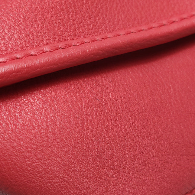 Loewe Amazona 36 Medium Red Leather Snail Lock Gold-tone Hardware