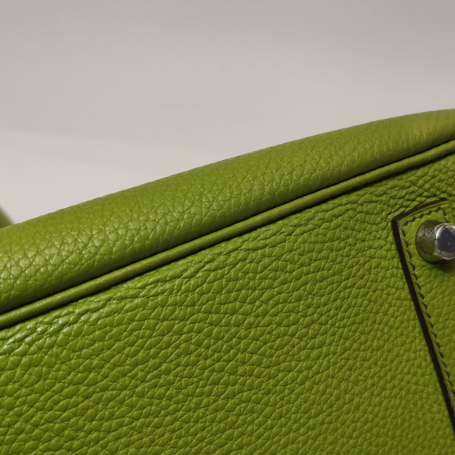 Hermès Birkin 35 Togo Green Vert Anis 37 Palladium Hardware 2008