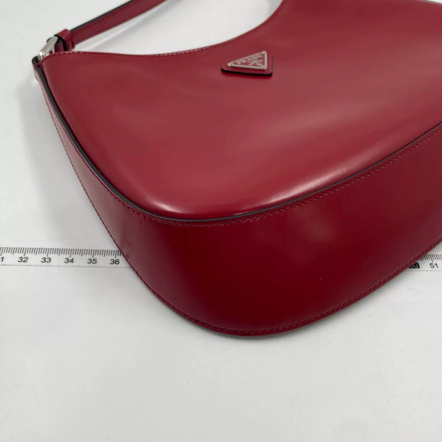 Prada Cleo Red Leather Shoulder Bag