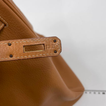 Hermes Birkin 40 Gold TC Clemence Leather Gold Hardware 1994