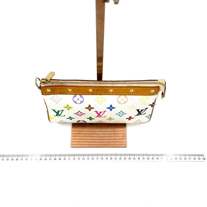 Louis Vuitton x Takashi Murakami Pochette Accessoire White Multicolor