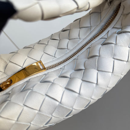 Bottega Veneta Jodie Mini White Leather Gold Hardware