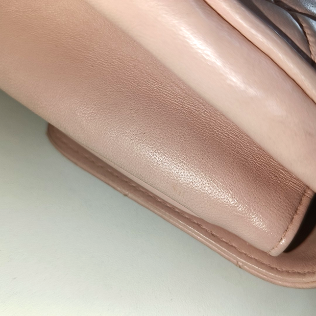 Chanel Vintage Top Handle Trendy CC Kelly Flap Bag Pink Cannage Lambskin Leather 24k Gold Plated Hardware