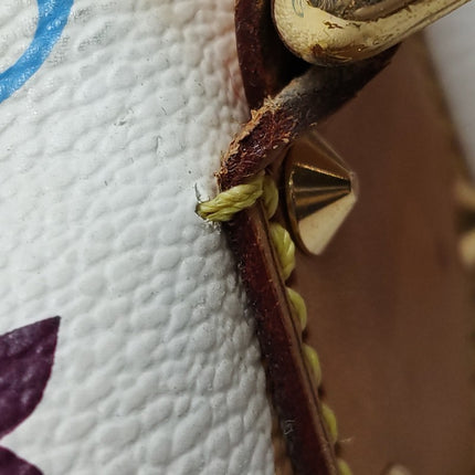 Louis Vuitton x Takashi Murakami Speedy 30 Lock White Multicolor