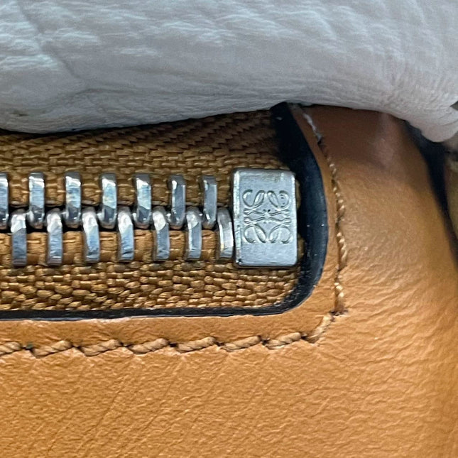 Loewe Puzzle Small Leather Woven Braided Multicolor Crossbody Bag