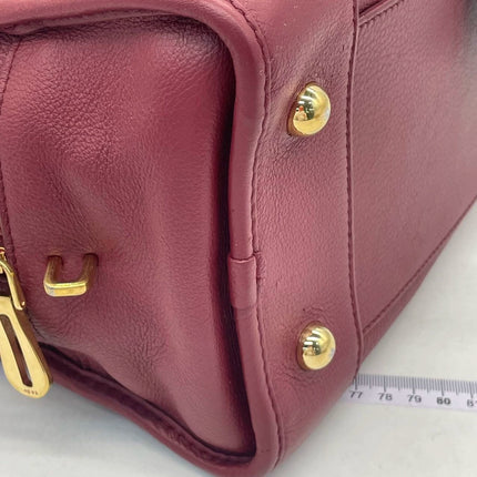 Loewe Amazona 36 Medium Burgundy Leather Dragon Lock Gold-tone Hardware