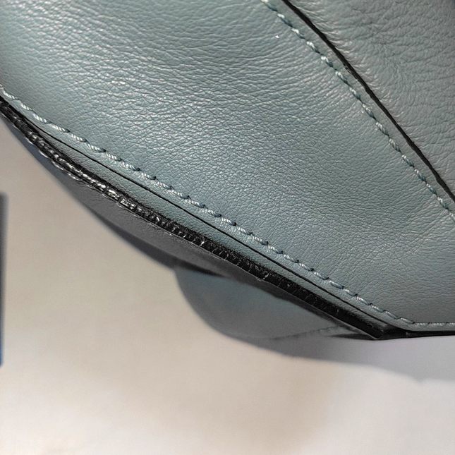 Loewe Puzzle Small Ash Blue Calfskin leather bag