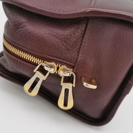 Sold Loewe Amazona 29 in Burgundy Calfskin Leather and Gold-tone Hardware