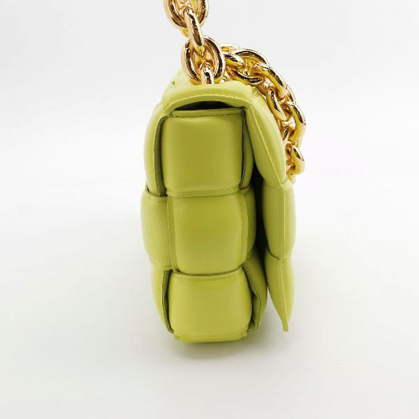 Sold Bottega Veneta Chain Cassete Lime Yellow Crossbody Bag