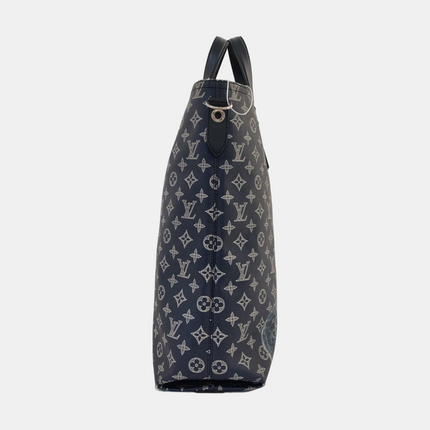 Louis Vuitton x Chapman Brothers Giraffe Tote Navy Monogram Canvas with Strap