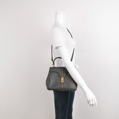 Celine 16 Bag Small Grey Smooth Calfskin Leather