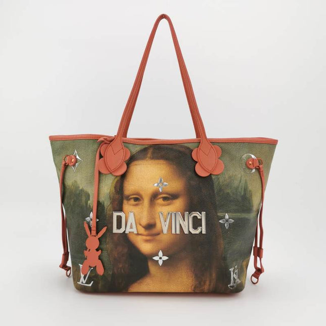 Louis Vuitton x Jeff Koons Monalisa Masters Neverfull MM Tote Medium