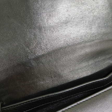 Versace Black Leather Applique Studded Flap Top Handle Crossbody Bag