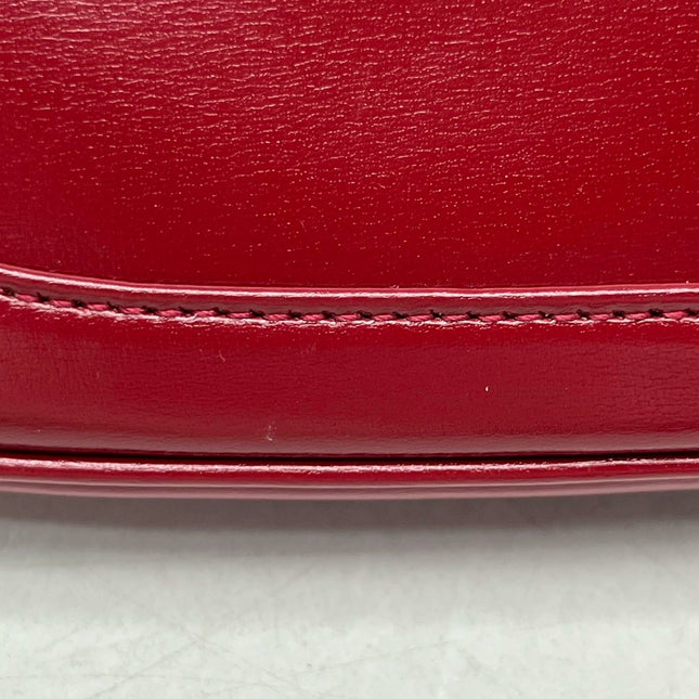Sold Gucci Jackie 1961 Mini Red Burgundy Leather Bag