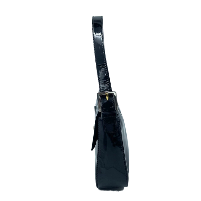 Sold Fendi Baguette Black Patent Leather with Gold Hardware