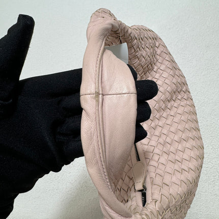 Bottega Veneta Belly Hobo Intrecciato Light Cherry Blossom Pink Nappa Leather Medium 40cm