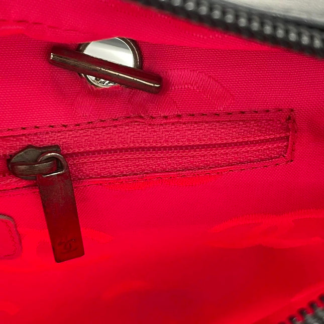 Chanel Cambon Multi-pocket Ligne Reporter Bag Medium Black Calfskin Leather