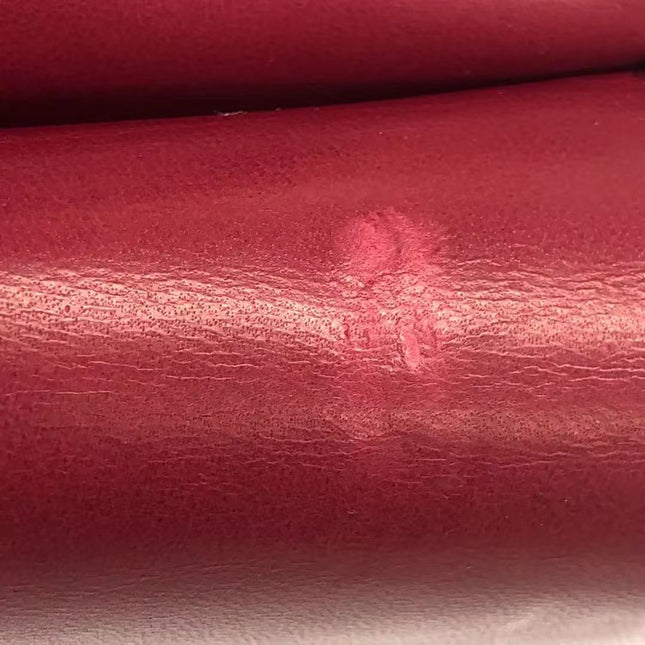 Chanel Classic Flap Medium 2012 Red Burgundy Patent Leather Silver Hardware