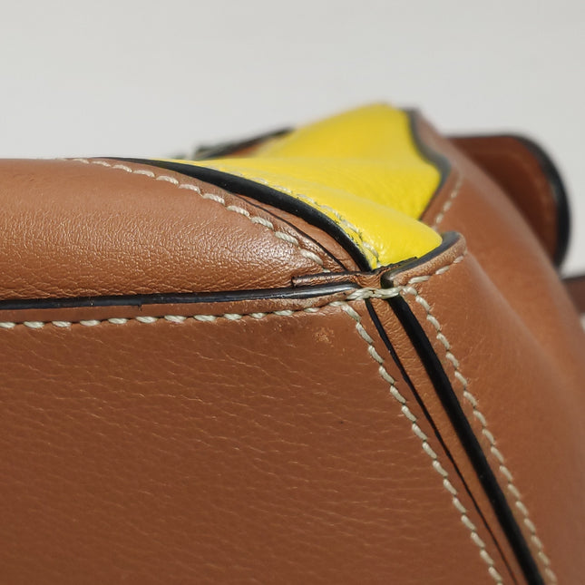 Loewe x William De Morgan Puzzle Small Embroidered Brown Yellow Multicolor