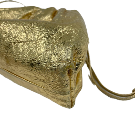 Sold Bottega Veneta Pouch Mini Gold Lambskin Leather