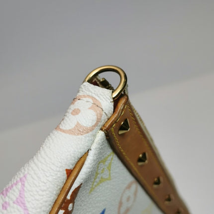 Louis Vuitton x Takashi Murakami Pochette Accessoire White Multicolor