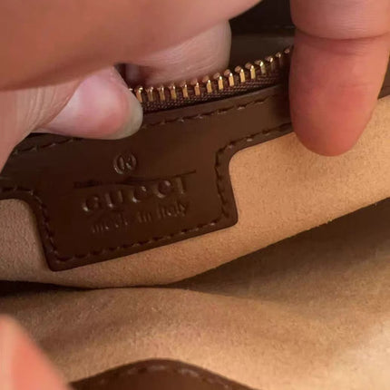 Gucci Jackie 1961 Small Brown Smooth Leather Bag