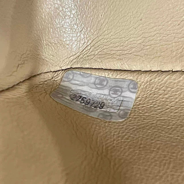 Chanel Diana CC Flap Bag Small Vintage Yellow Lambskin Leather with 24k Gold HW, 1991-1994