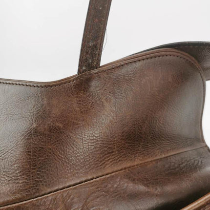 Sold Dior Saddle Vintage Shoulder Bag Shearling Brown and While