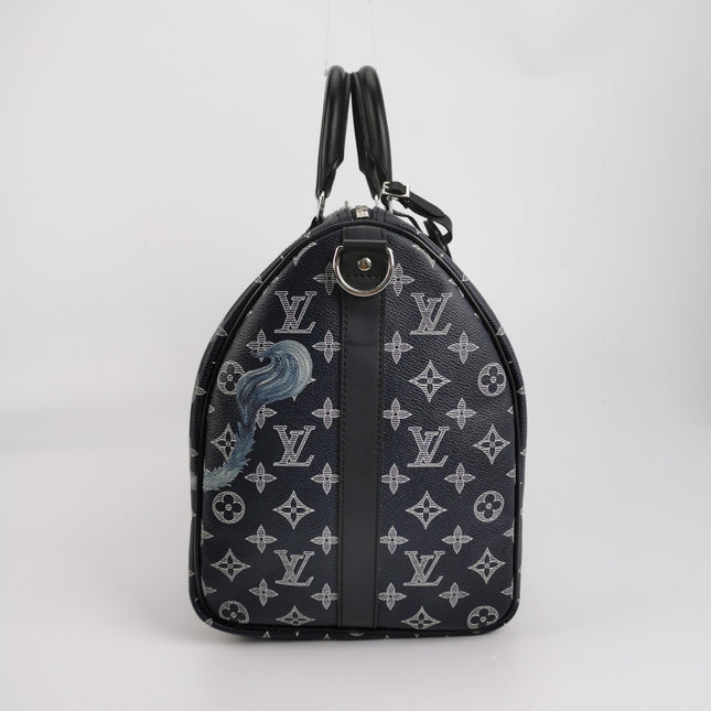 Louis Vuitton x Chapman Brothers Keepall 45 Bandouliere Lion Navy