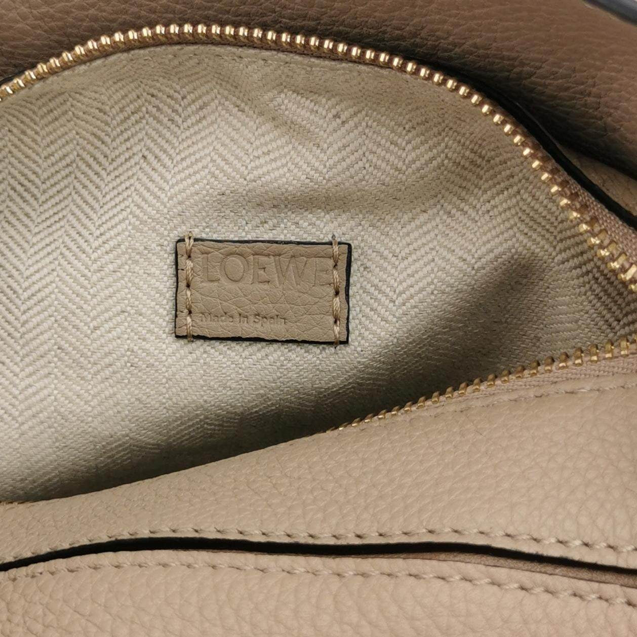Loewe Puzzle Mini Sandy Beige Calfskin Leather Crossbody Bag