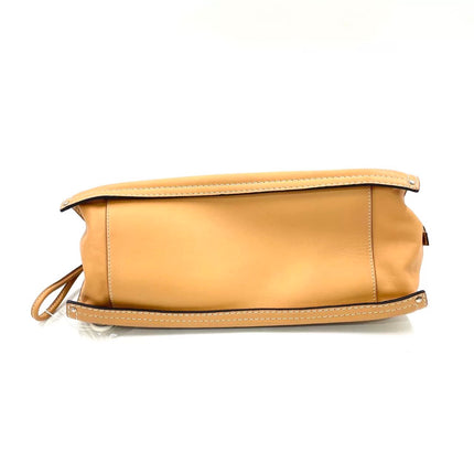 Loewe Anagram Love Logo Shopper Tote Camel Beige Medium 33cm