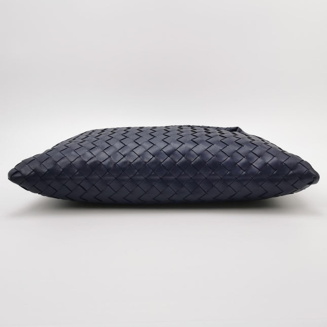 Bottega Veneta Hop Hobo Medium Leather Navy 46cm