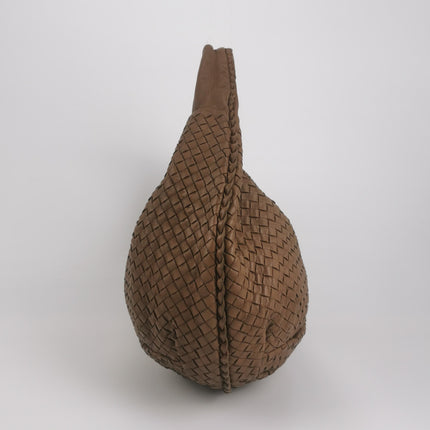 Bottega Veneta Belly Hobo Milk Chocolate Brown Maxi 50cm Intrecciato Leather