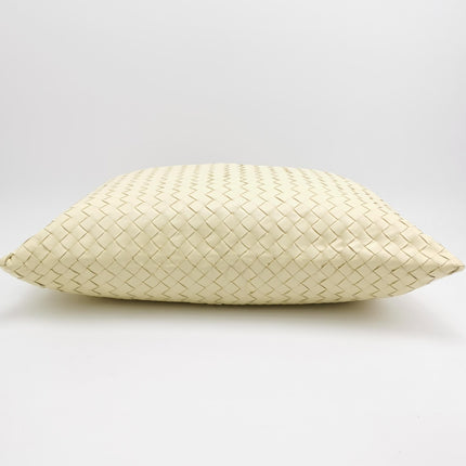 Bottega Veneta Hop Large Leather Pale Cream Yellow Hobo Bag